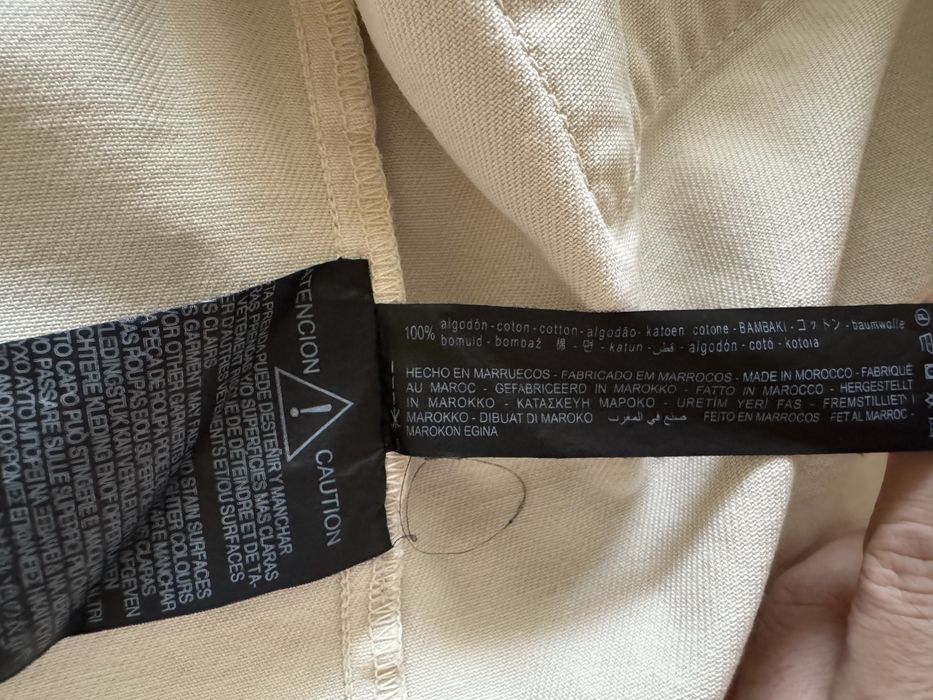 Бежева джинсова рубашка Zara