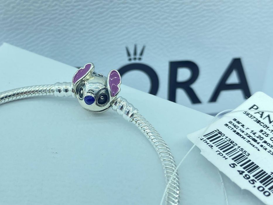 Браслет пандора Стіч pandora новий срібний оригінал