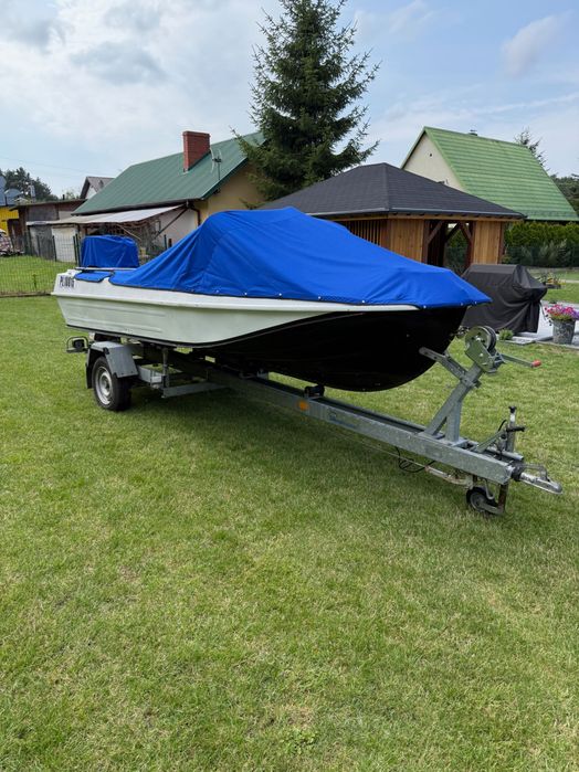 Sprzedam Łódź Motorową Aluminiową KAZANKA-5 z przyczepą i silnikiem zaburtowym Yamaha 75km AET