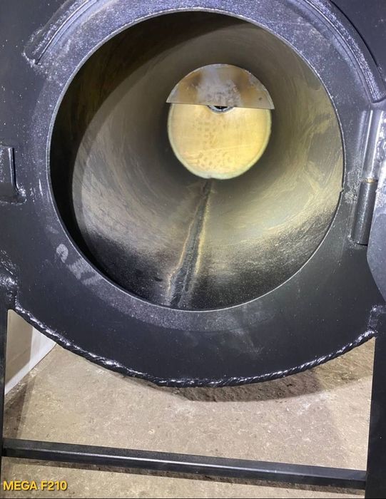 5 мм! 210м3! Печь бульрьян буржуйка с обдувом, под вентилятор