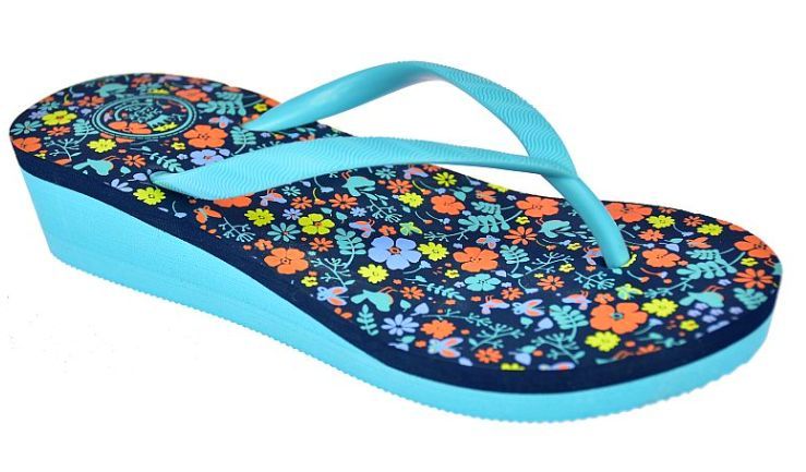 Klapki japonki dziecięce na koturnie B1172 lbl rozm. 28