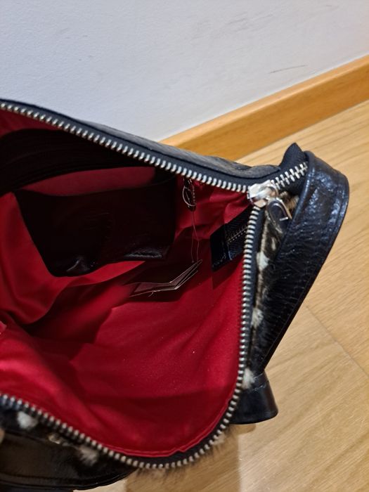 Mala Dona V - Preta com bolas brancas