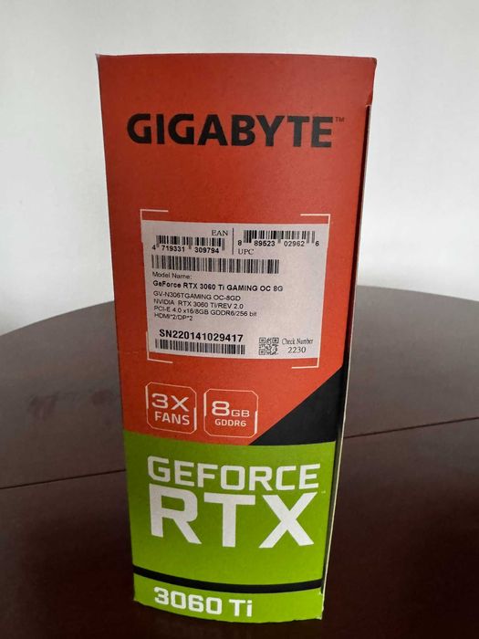 RTX 3060ti 8GB - Gigabyte