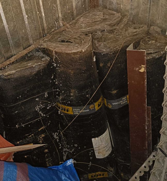 papa asfaltowa, bitumiczna, budowlana (4.5 rolki), 3mm, po budowie