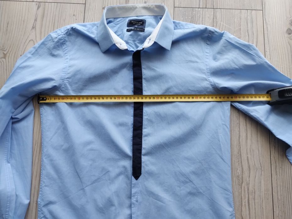 Koszula RESERVED slimfit 40 niebieska