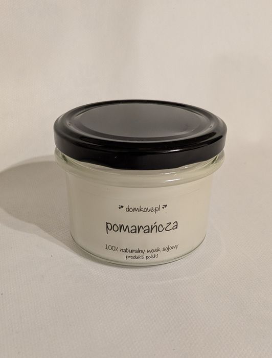 Sojowa świeca zapachowa Domkove, pomarańcza