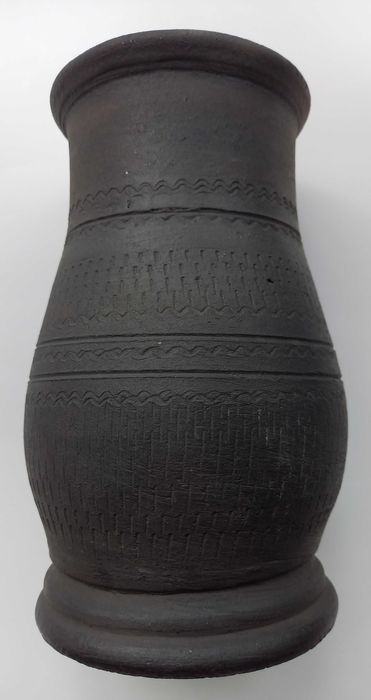 Szary ceramiczny wazon