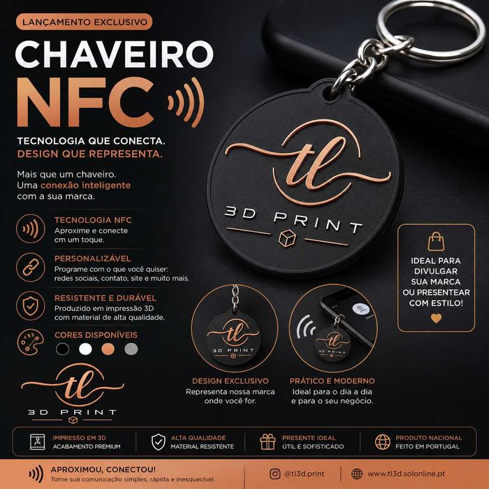 Chaveiro NFC para empresas