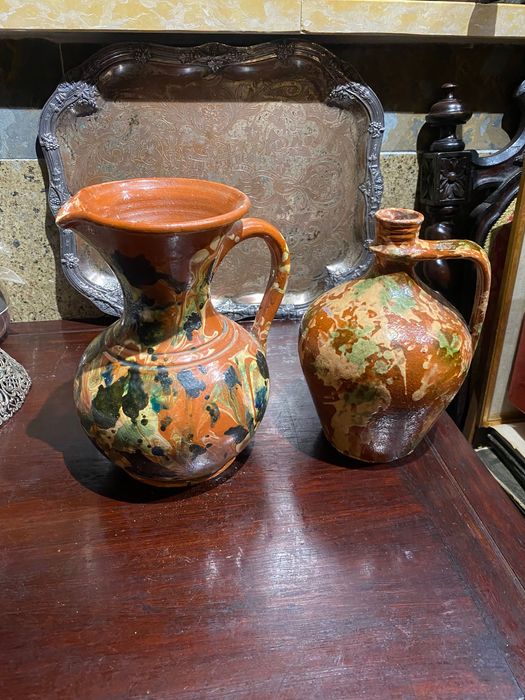 Grande Jarro em Barro do Redondo Antigo 23 centímetros