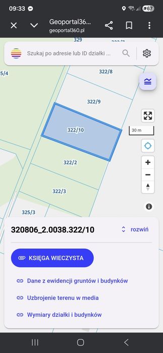 Sprzedam działkę 2184 m² - Widok 3