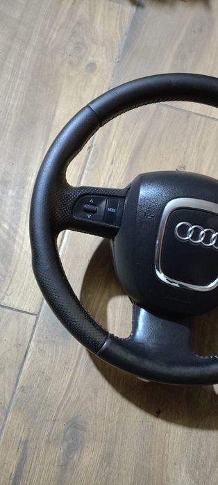 Kierownica trójramienna skórzana Audi A4 B7