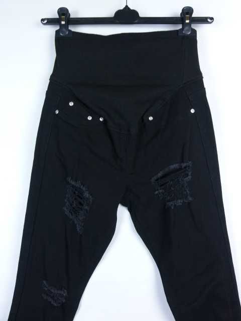 Boohoo maternity skinny spodnie ciążowe dziury 10 / 38
