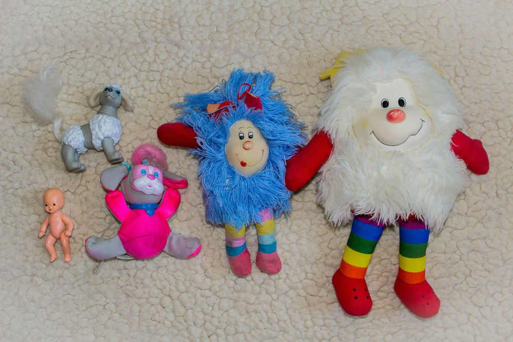Игрушка винтах 1983 rainbow brite SPRITE Mattel sqwish puppies Барби