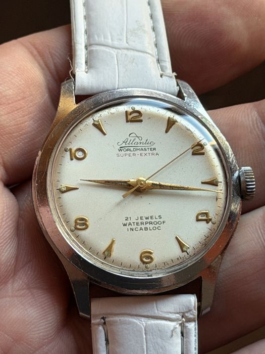 Atlantic Worldmaster Super-Extra 21jewels, duży 38/45mm, piękny stan