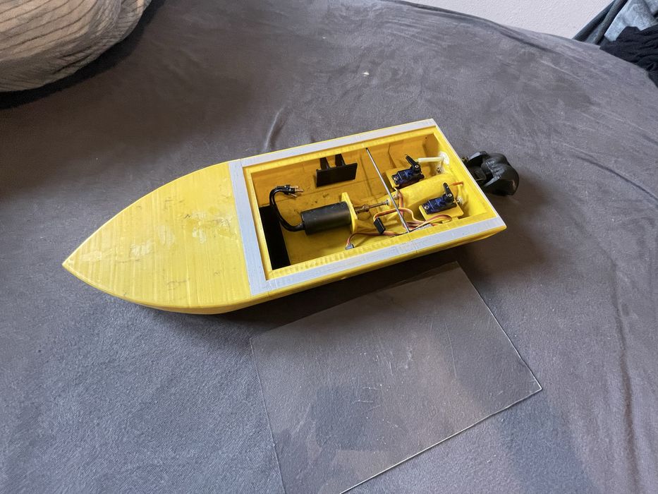 łódź rc ślizg jet druk 3d 35cm