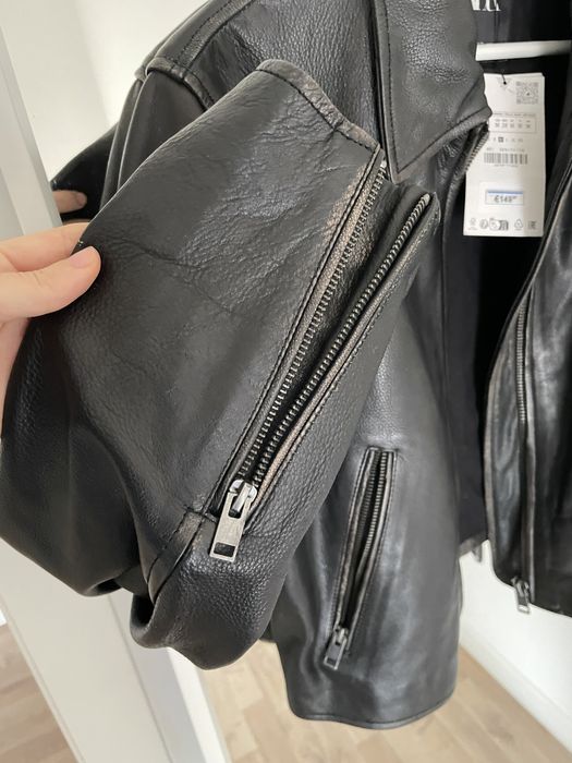 Casaco unisexo em pele novo da Zara tamanho M