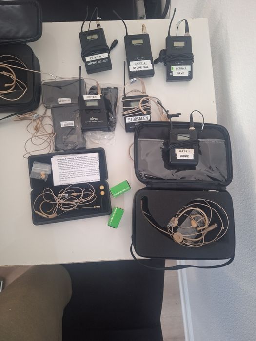 zestaw  naglosnienia + 6 nadajnikow mipro  2 x  Apart ,Mipro , Oticon