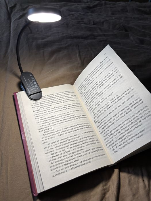 Лампа Baseus mini clip lamp для читання, роботи або на подарунок