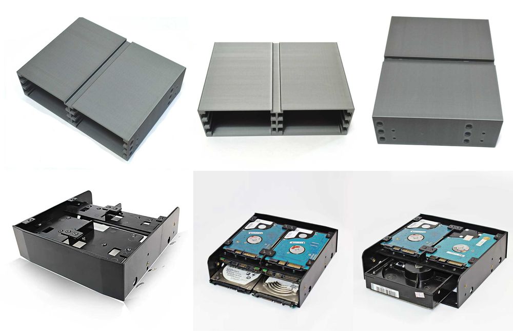 Фрейм переходник на 1 - 6 дисков 2,5" и 3,5" HDD SSD U.2/SAS/SATA
