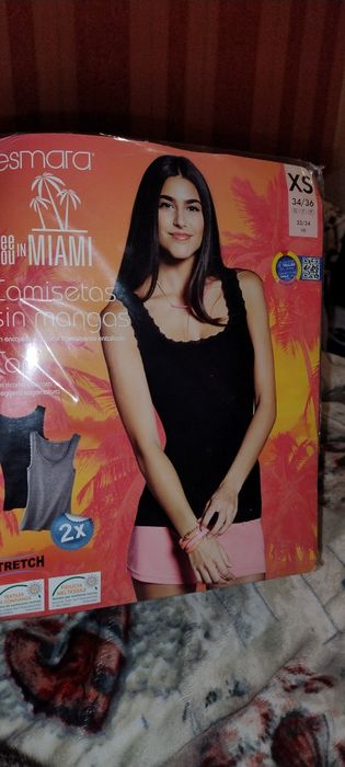 Набір майки з мереживом esmara XS