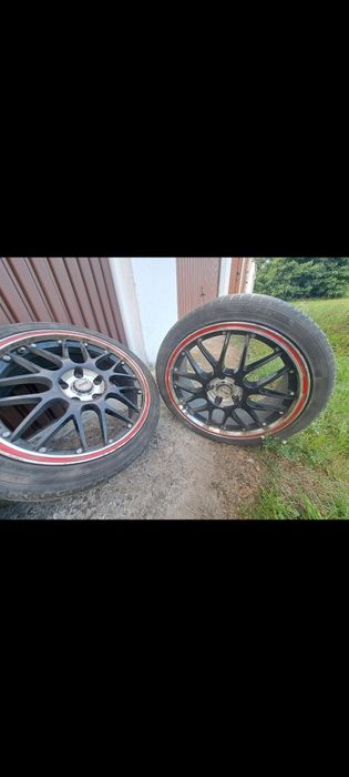 Alufelgi Platin 18 5x112 Czarne Passat Sharan Opony Wielosezonowe 2019