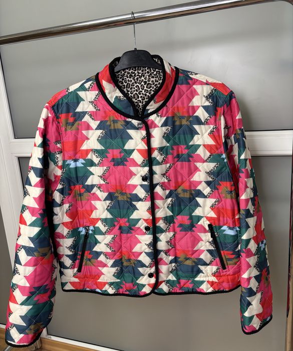 Marc Cain - Двостороння стьобана куртка з принтом