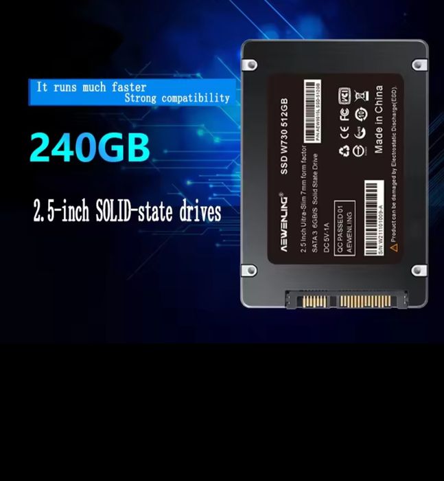 Disco SSD computador 256gb novo