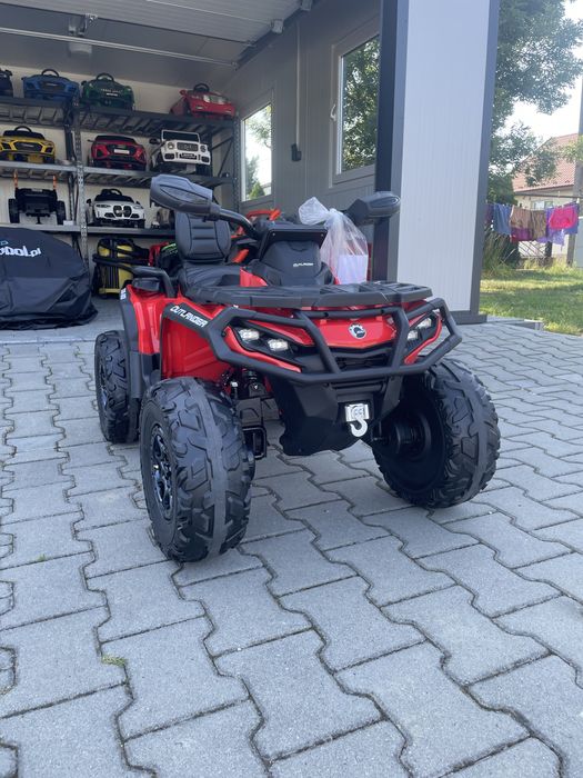 Quad na akumulator Can-Am 24V Outlander ATV 4x200W Czerwony