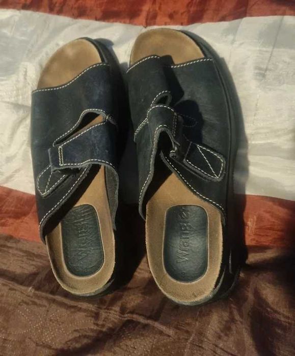 Klapki skórzane r. 8 41 40,5 Wrangler sandały
