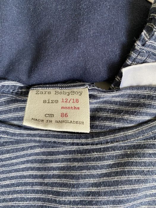 T-shirts ZARA 12-18 meses menino