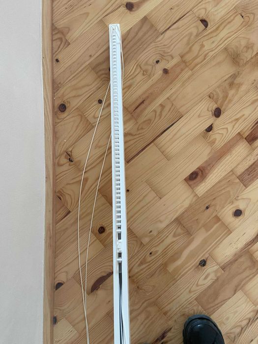 calha cortina branca ultra minimalista 4 metros