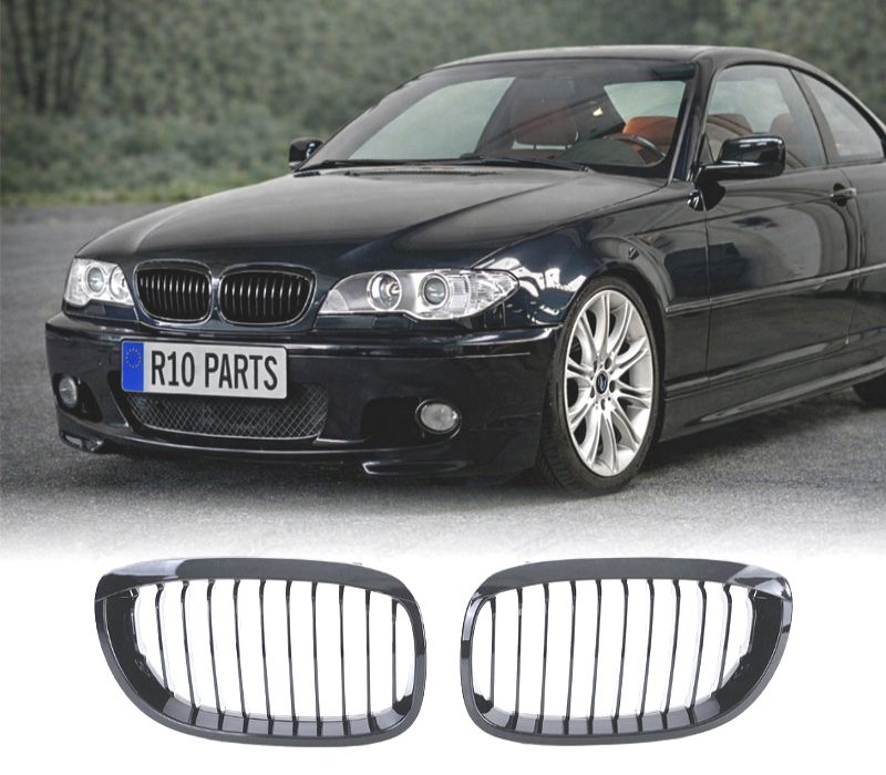 GRELHAS BMW E46 COUPE CABRIO 03-06 PRETO BRILHANTE