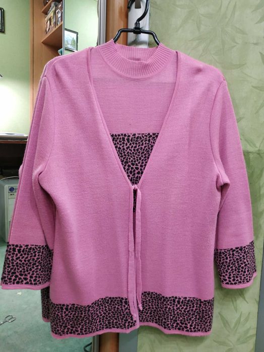 Топ и жакет из тонкого трикотажа р-р 50-52