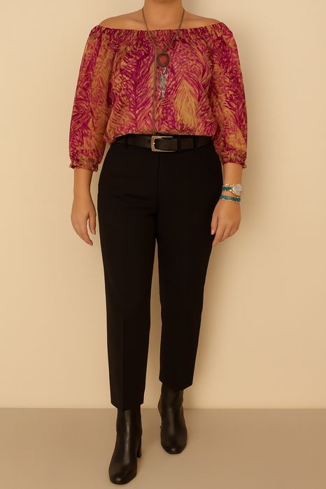 Blusa boho, elegante e original - H & M - Tamanho S