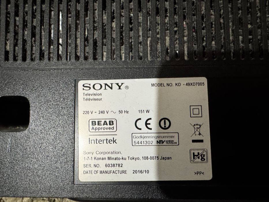 Telewizor sony 49 cali Sony KD-49XD7005