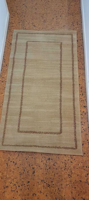 Tapete Beje e castanho 160x84