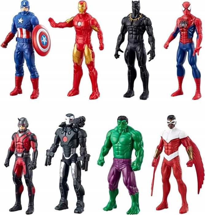 Zestaw 8 figurek Avengers Marvel 15 cm ruchome Hasbro
