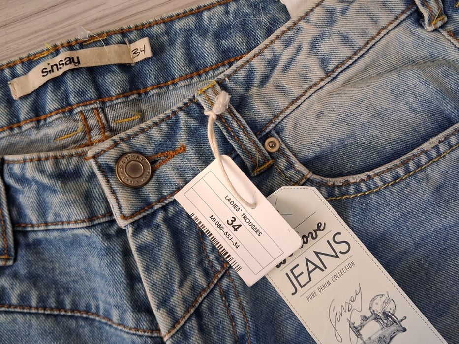 Spodnie jeansowe r 34