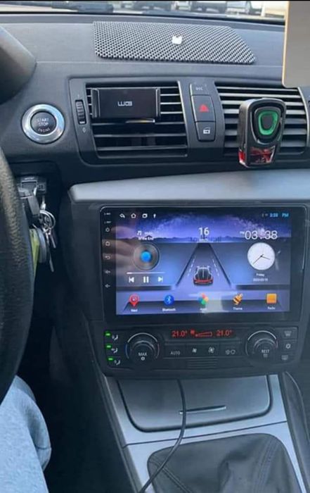 Rádio Android 13 com GPS BMW E81 E82 E87 E88 (Novo)