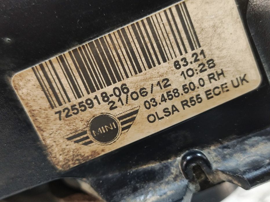 FAROLIM FAROLINS TRASEIRO TRÁS ESQUERDO DIREITO MINI COOPER R55