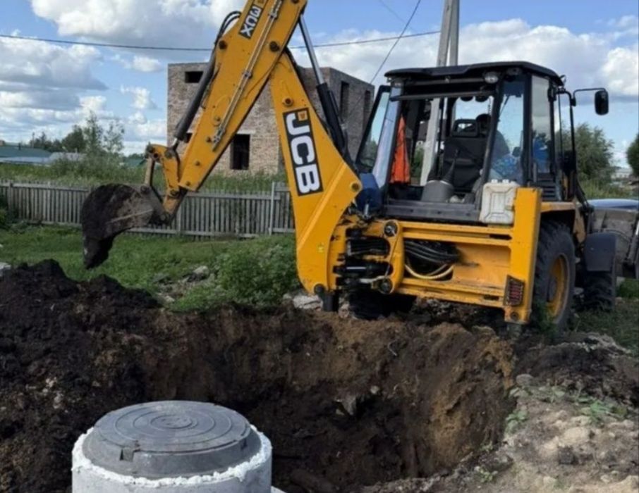 Каналізація копка під ключ септик із кілець М500(6,8,10,12,18)м3