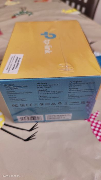 Switch de Mesa gigabit 5 portas, selado