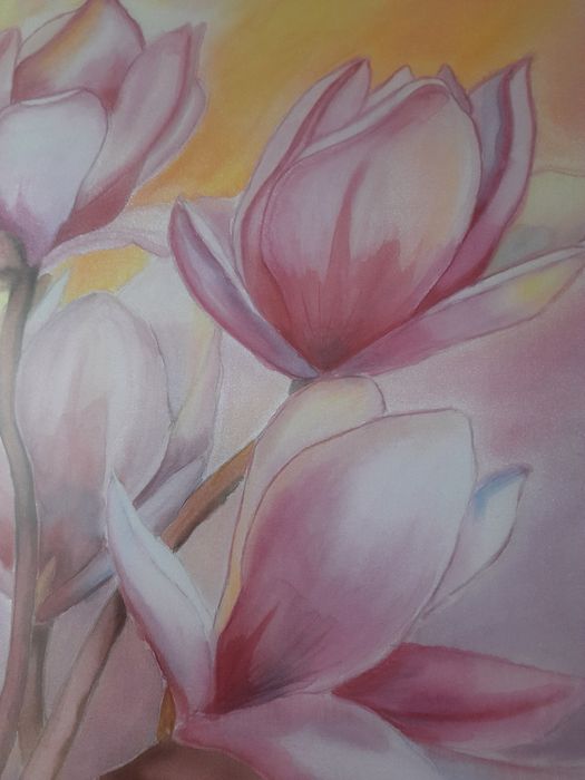 Картина, батік, скло, 50х40