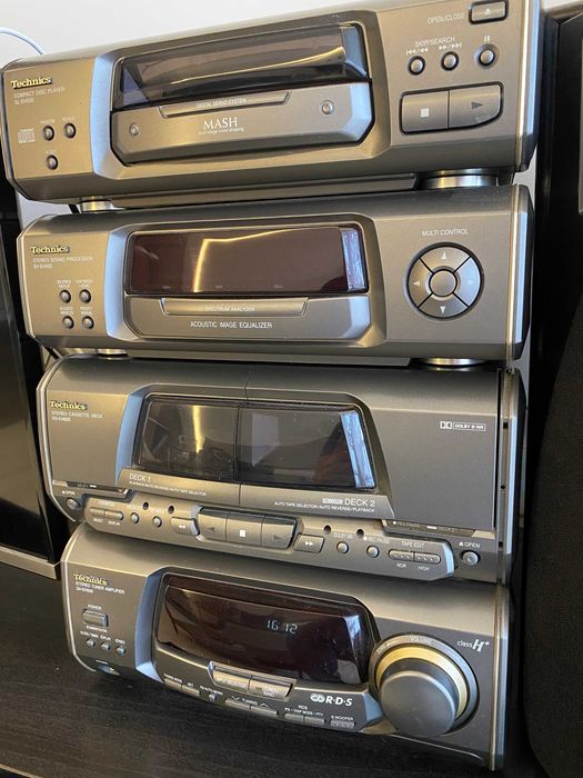 Wieża Technics SH-EH500 SA-EH500 segmentowa komplet z pilotem