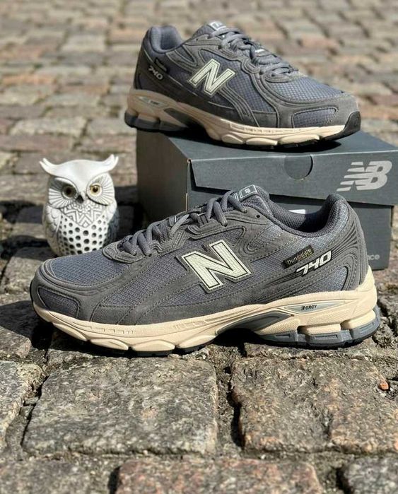 Waterproof кросівки New Balance 740 Thinsulate (41-50) — Чоловічі водостійкі Нью Баланс, сірі, утеплені, термо