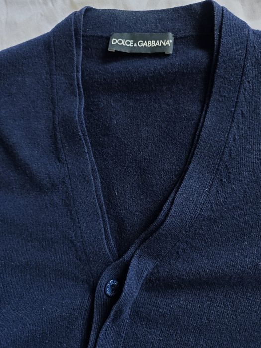 Wełniany kardigan Dolce & Gabbana, sweter, męski