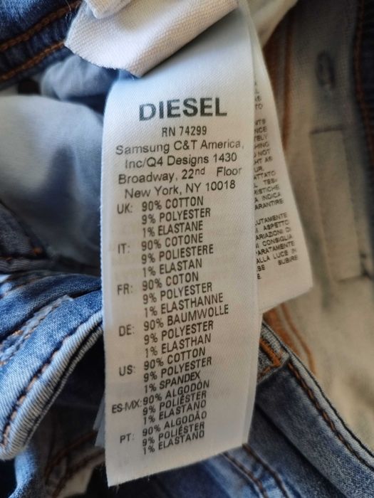Dżinsy z przetarciami Diesel