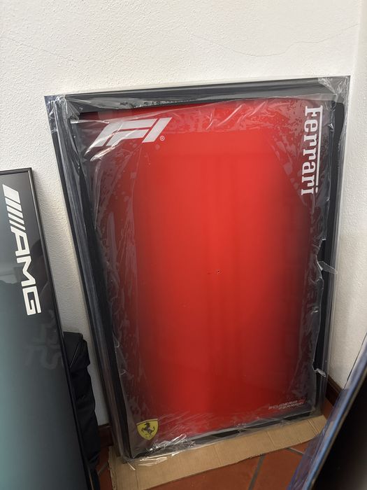 4 Quadros F1 lego com moldura em madeira