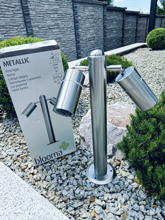 Lampa ogrodowa kierunkowa nowa stal nierdzewna 230V  GU 10