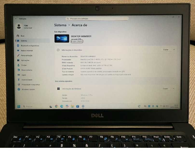 DELL 7290, Intel Core I7, Ssd, 8G ram